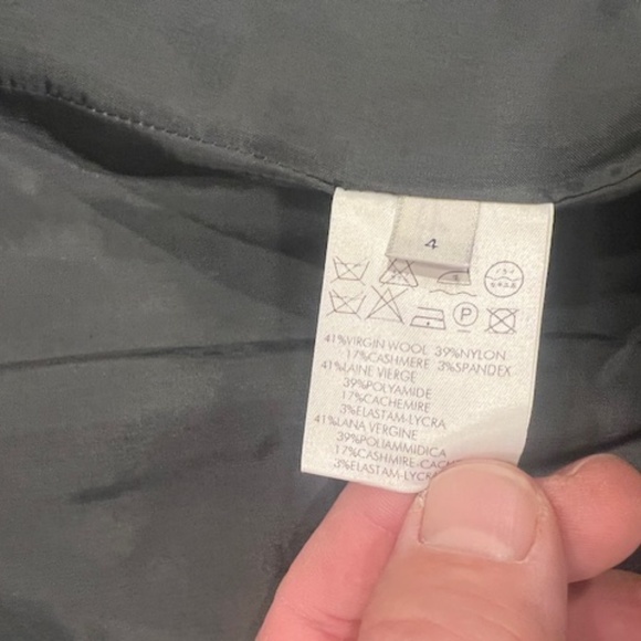 Womens Calvin Klein Collection wool, cashmere, nylon, and spandex suit. - Picture 9 of 16